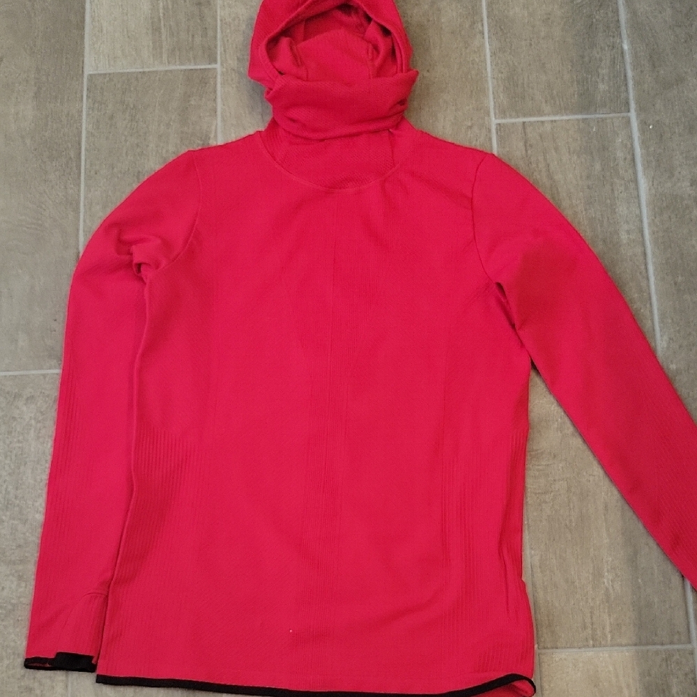 Athleta Red Ribbed Hoodie - Picture 11 of 11